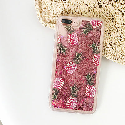 PINEAPPLE PINK GLITTER CASE - Cases by Klein