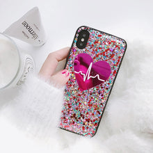 Load image into Gallery viewer, LOVE BEAT GLITTER CASE - Cases by Klein