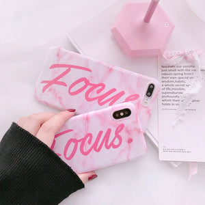 FOCUS PINK MARBLE CASE - Cases by Klein