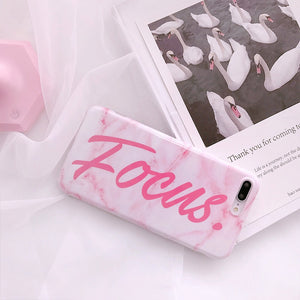 FOCUS PINK MARBLE CASE - Cases by Klein