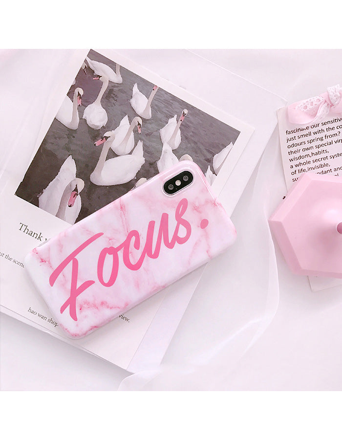 FOCUS PINK MARBLE CASE - Cases by Klein